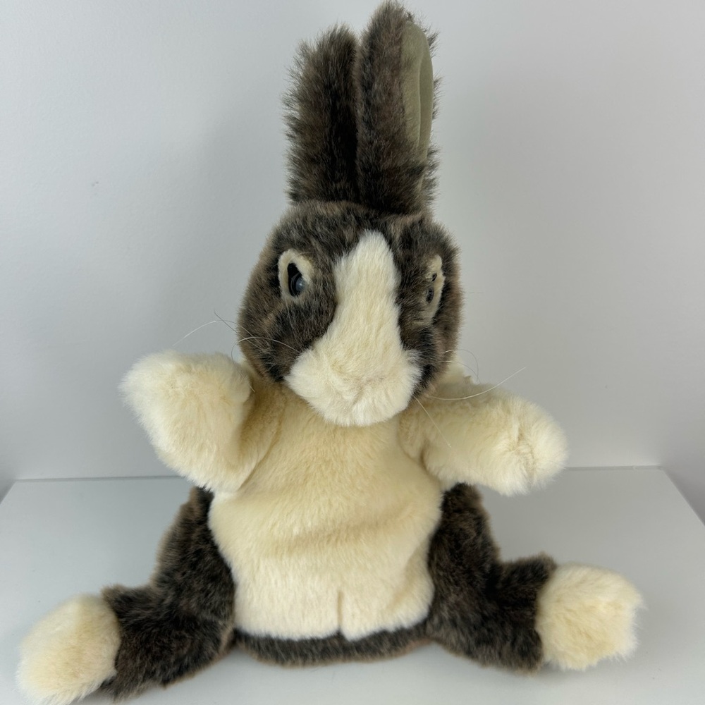 Folkmanis Rabbit Puppet - Brown and Cream